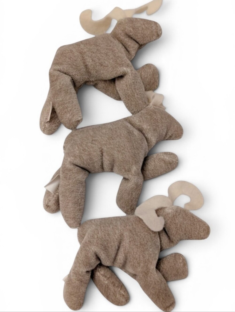 VINTAGE Juggling Bean Bags Moose 3PC Set Chasley Stuffy Travel Toy